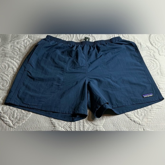 #Patagonia” Men's Navy Athletic Shorts blue navy - Picture 2 of 9
